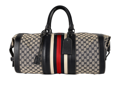 Large Savoy GG Duffel, &pound;850, Handbags, Beige/Navy, Canvas/Leather, Front view